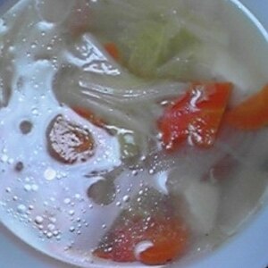 白菜と春雨の中華スープ